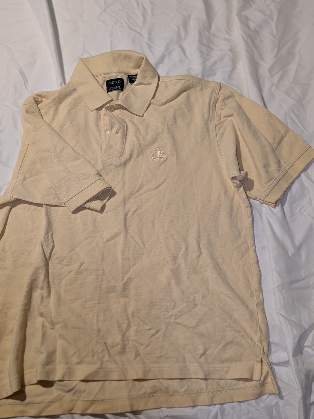 Izod Men's Polo Shirt in Cream